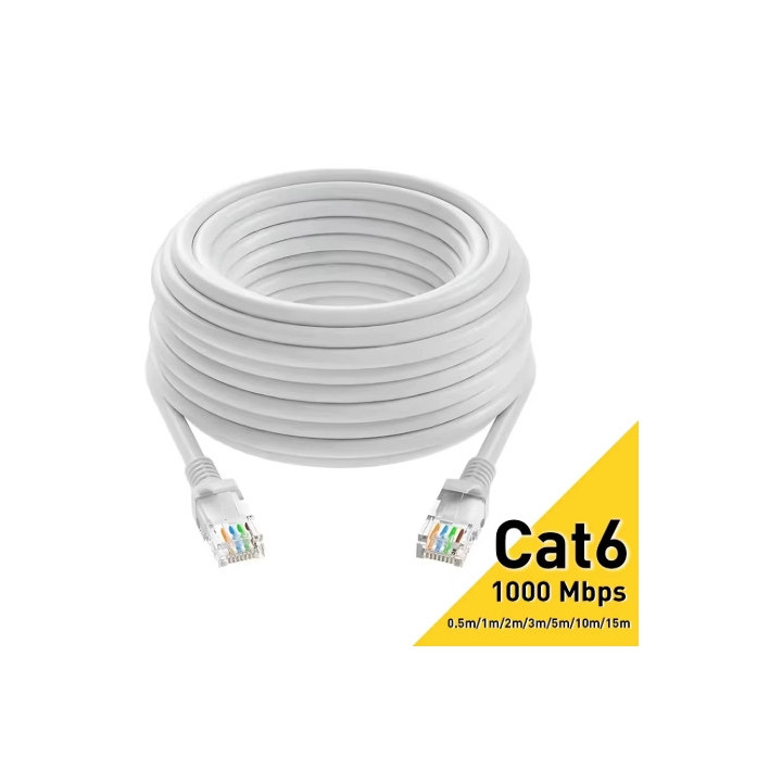 Câble Ethernet 15 Mètres Cat6