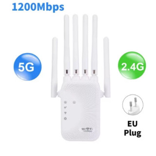 Amplificateur Wifi double bande AC1200/AC300 2.4G/5G Répéteur Réseau Extenseur de portée Routeur sans fil Amplificateur de signa