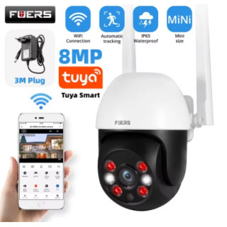 Fuers 5MP 8MP 10MP caméra IP Tuya intelligente extérieure sécurité à domicile suivi automatique caméra de détection humaine WIFI