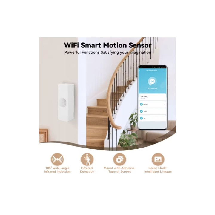 Capteur de Présence WiFi Intelligent | Détecteur de Mouvement Connecté