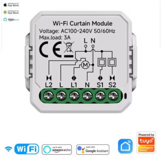 Module de contrôleur de volet roulant intelligent sans fil -Wifi