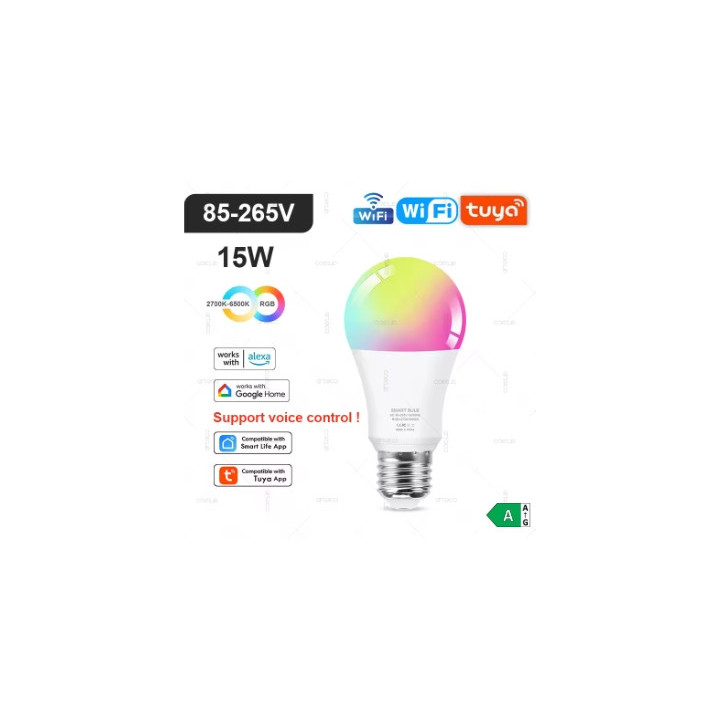 Ampoule connectée pas cher WiFi E27 B22| LED RGB 16M
