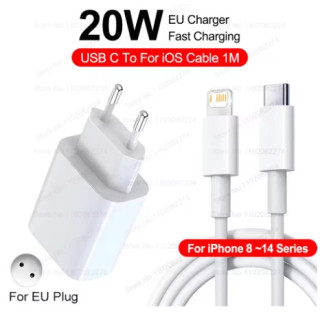 Chargeur USB-C 20W – Charge rapide