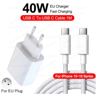 Chargeur USB-C 40W – Charge rapide