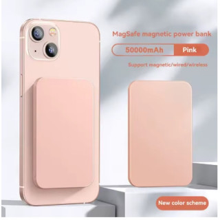 Batterie Externe Rose Magnétique