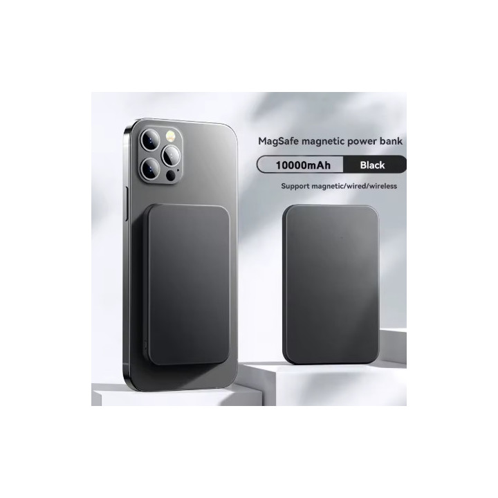 Batterie Externe Noir Magnétique