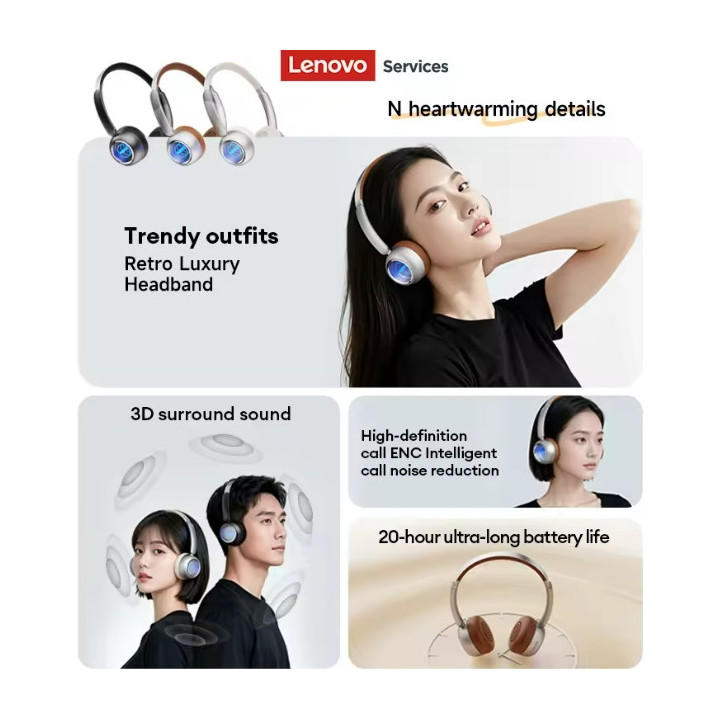 Casque audio Lenovo LS101 Vintage Retro