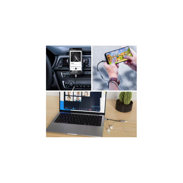 Adaptateur USB-C vers prise jack 3,5 mm