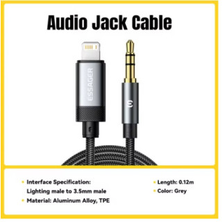 Adaptateur iPhone vers Jack 3.5 mm Mâle – Câble Lightning AUX