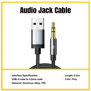 Adaptateur USB vers Prise Jack 3.5 mm | Convertisseur Audio