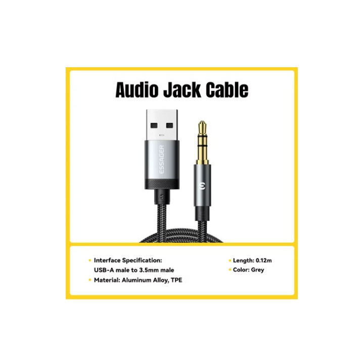 Adaptateur USB vers Prise Jack 3.5 mm | Convertisseur Audio