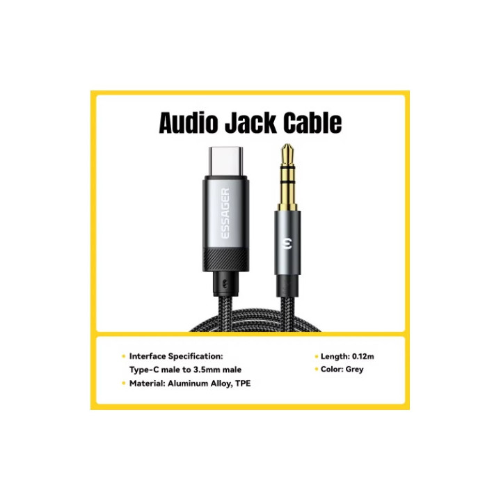 Adaptateur USB-C vers Jack 3.5 mm – Audio Casque Haute Qualité