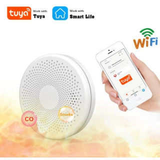 Détecteur de fumée et monoxyde de carbone 2-en-1 connecté