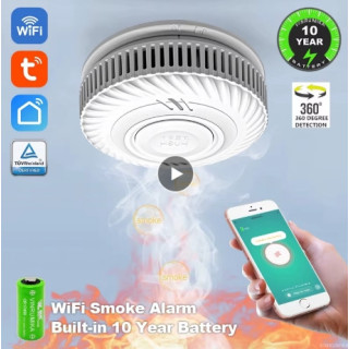 Détecteur de Fumée WiFi Compatible Smart Life & Tuya