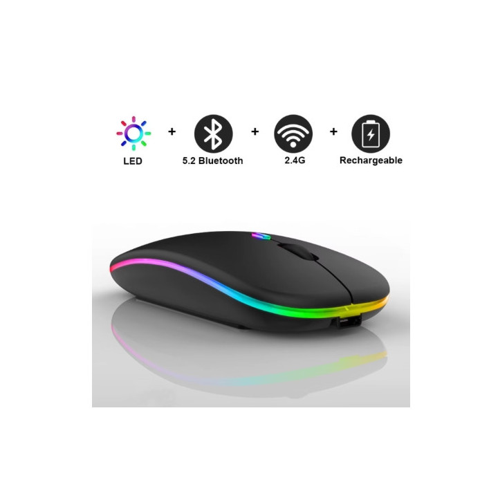 Souris sans fil rechargeable