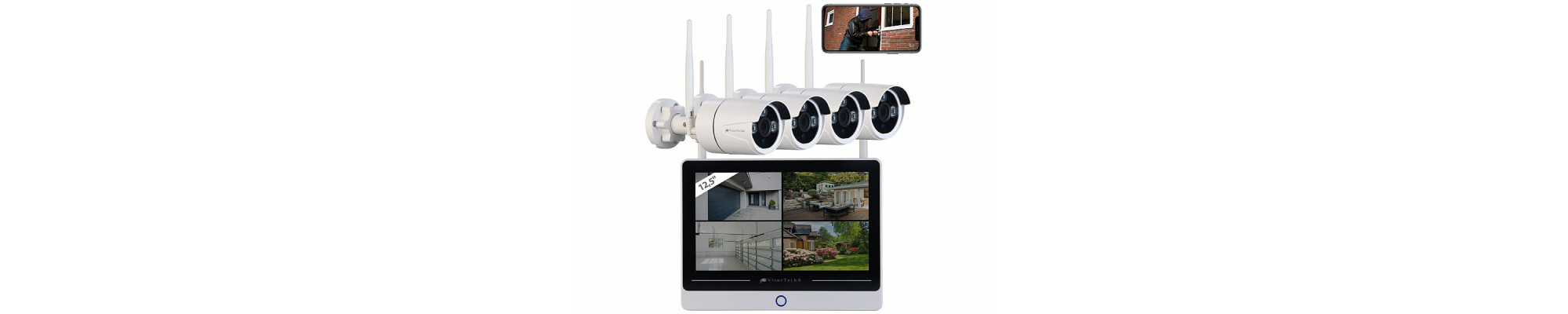 Caméra surveillance wifi, caméra sans fil, caméra maison  connectée